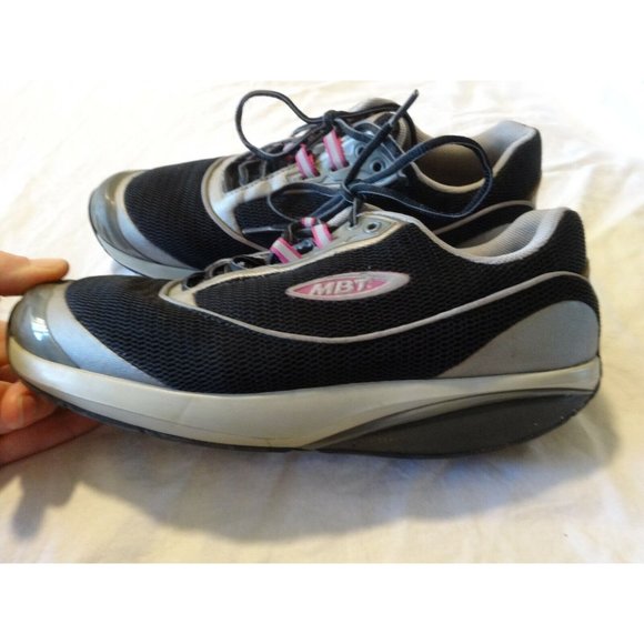 MBT Fora Trainers Walking Toning Athletic Shoes 400212-03 Black Silver US 9 / 40 - Picture 4 of 7